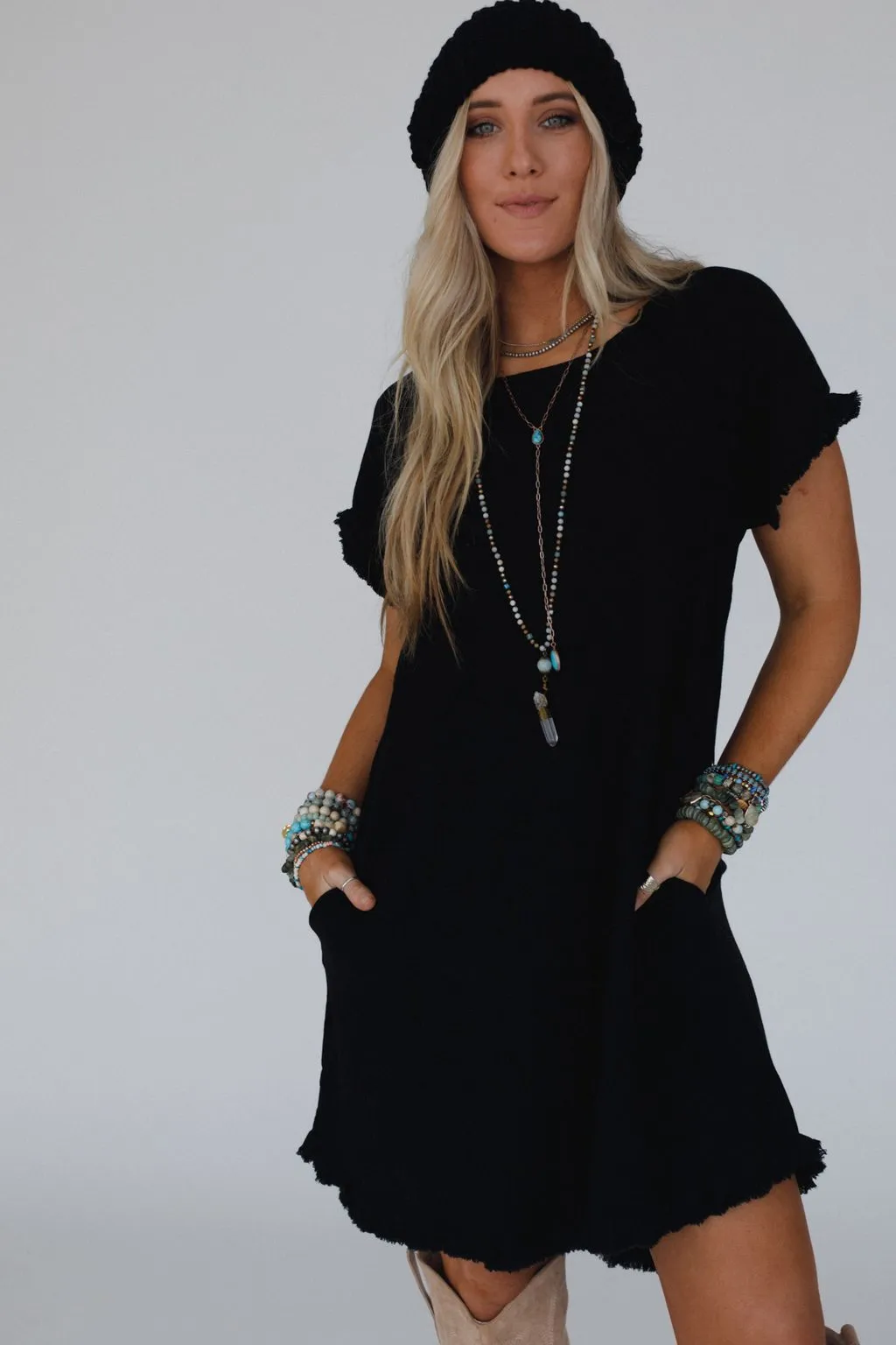 Around The World Dress - Black