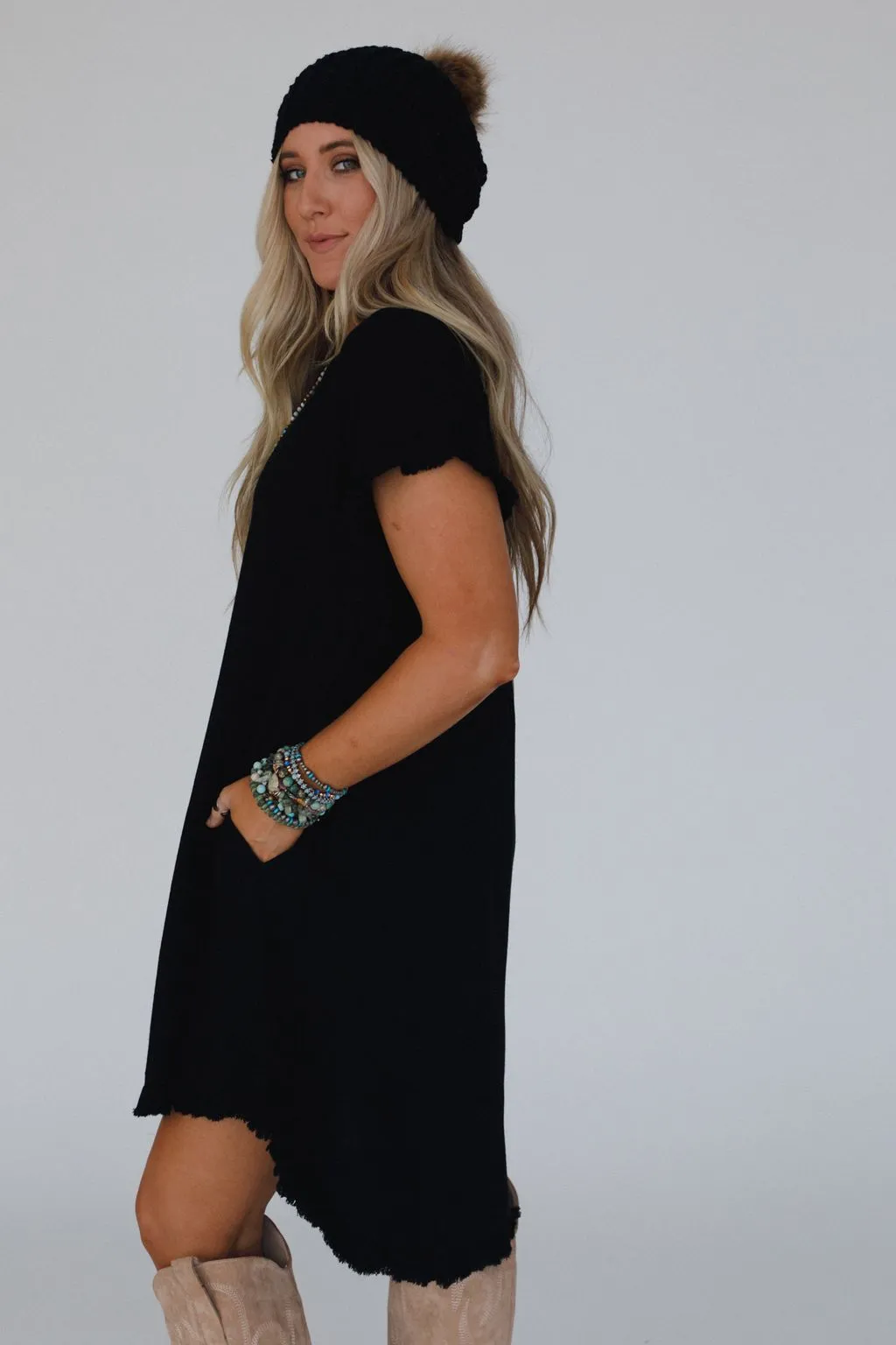 Around The World Dress - Black