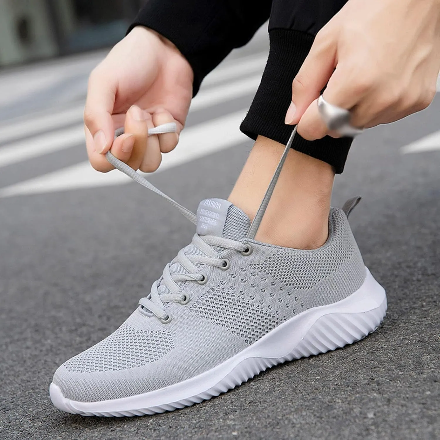 Athletic Walking Shoes for Men Lightweight Tennis Shoes Non Slip Running Shoes Comfortable Breathable Sneakers