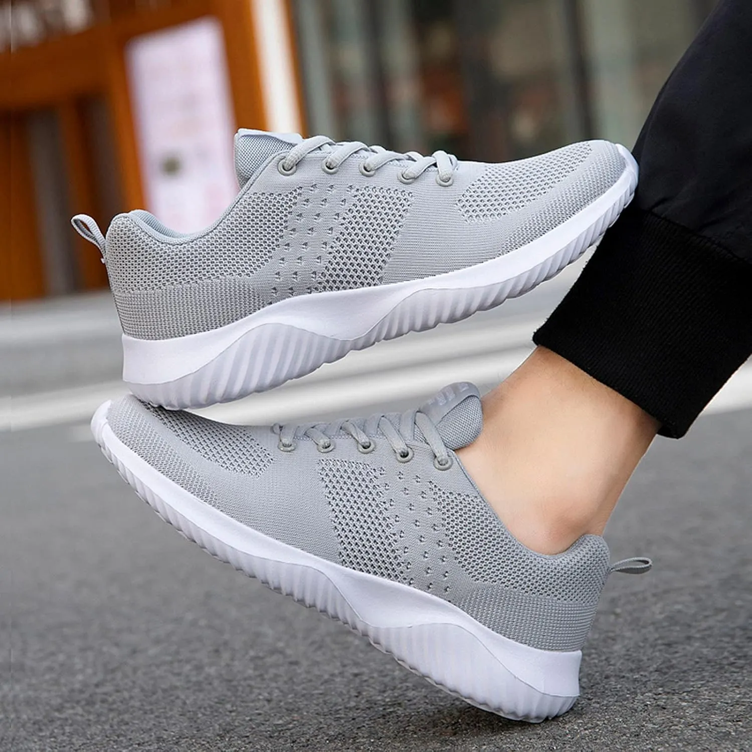 Athletic Walking Shoes for Men Lightweight Tennis Shoes Non Slip Running Shoes Comfortable Breathable Sneakers