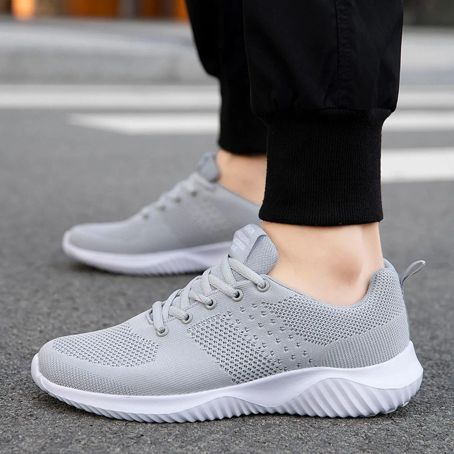 Athletic Walking Shoes for Men Lightweight Tennis Shoes Non Slip Running Shoes Comfortable Breathable Sneakers