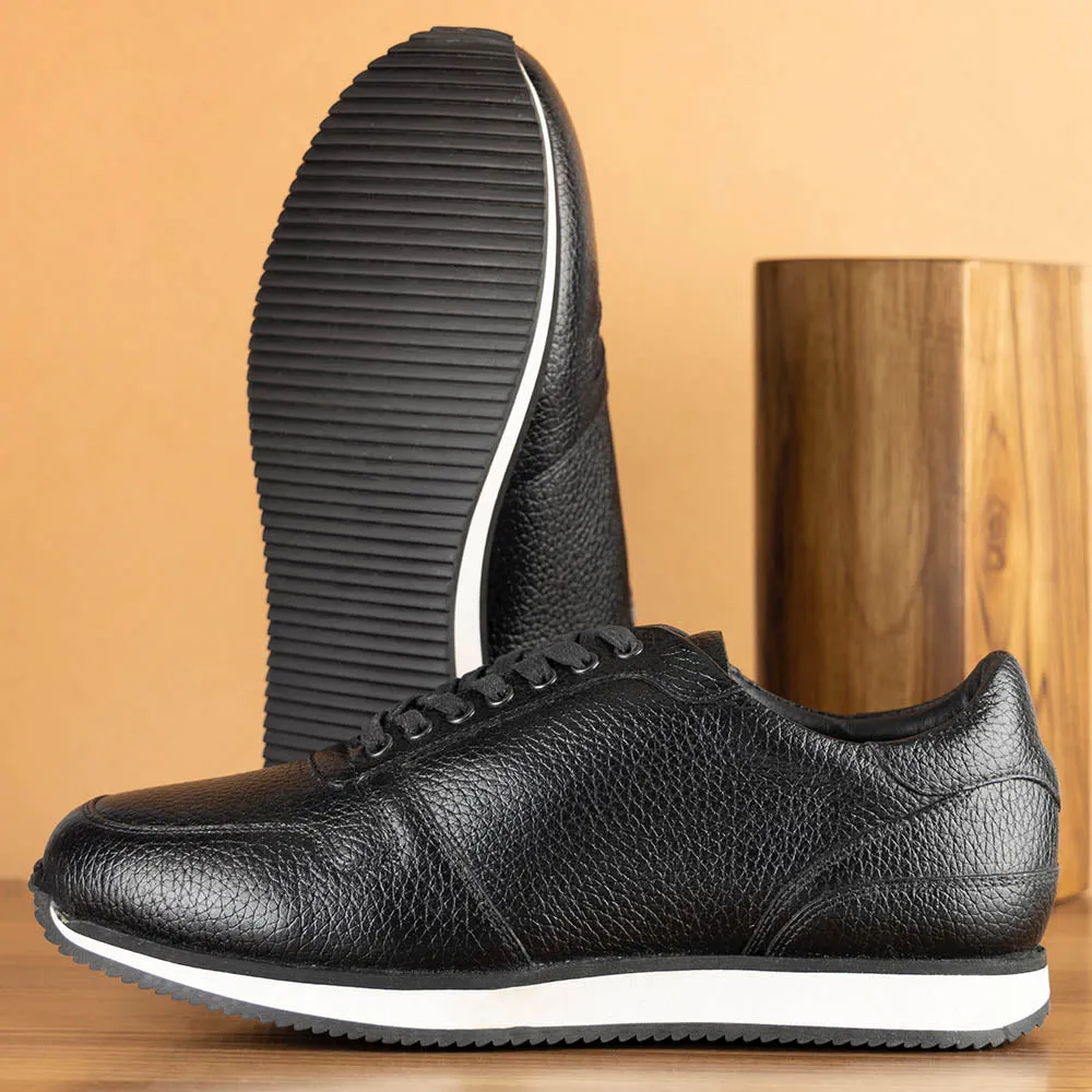 Black Milled Trainers