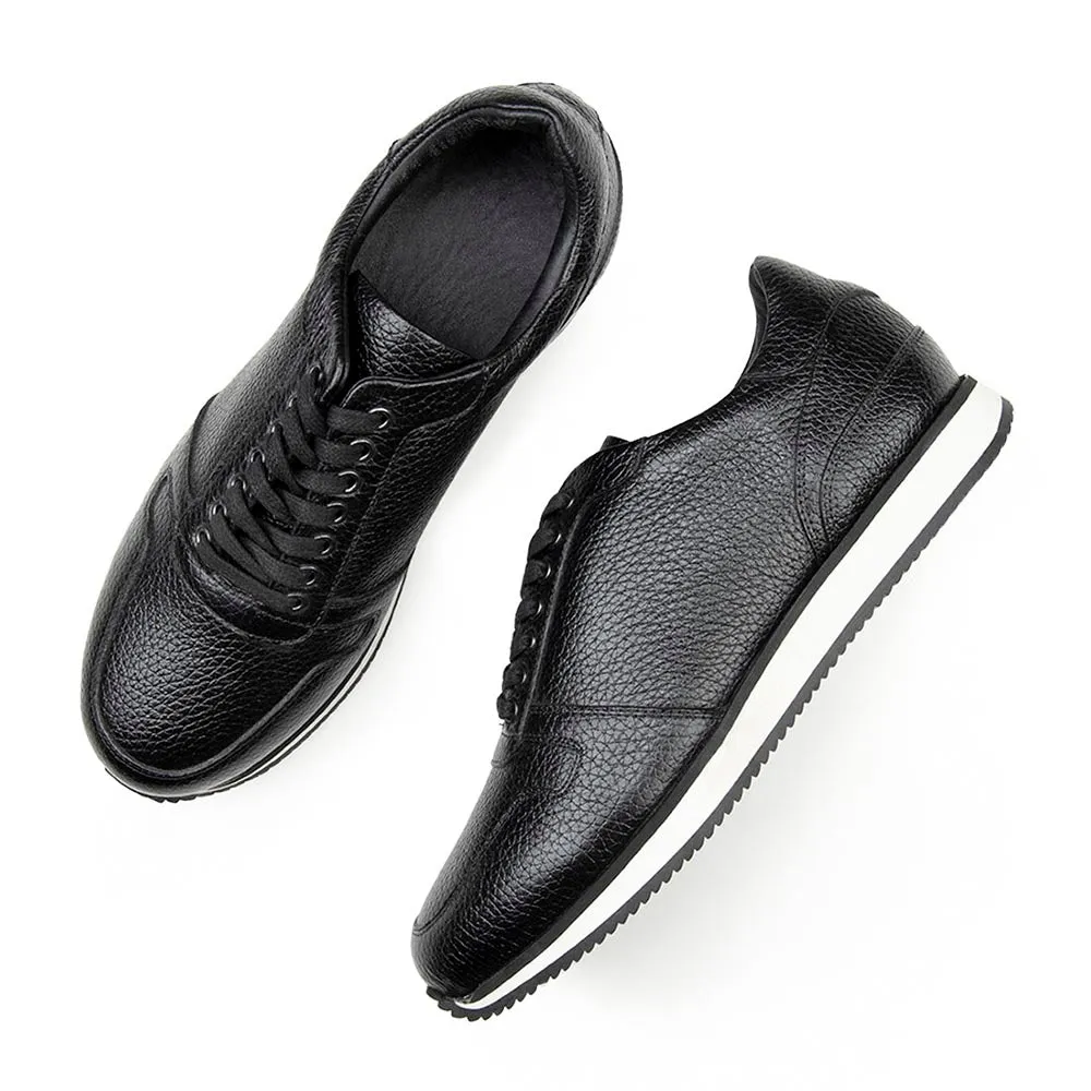Black Milled Trainers