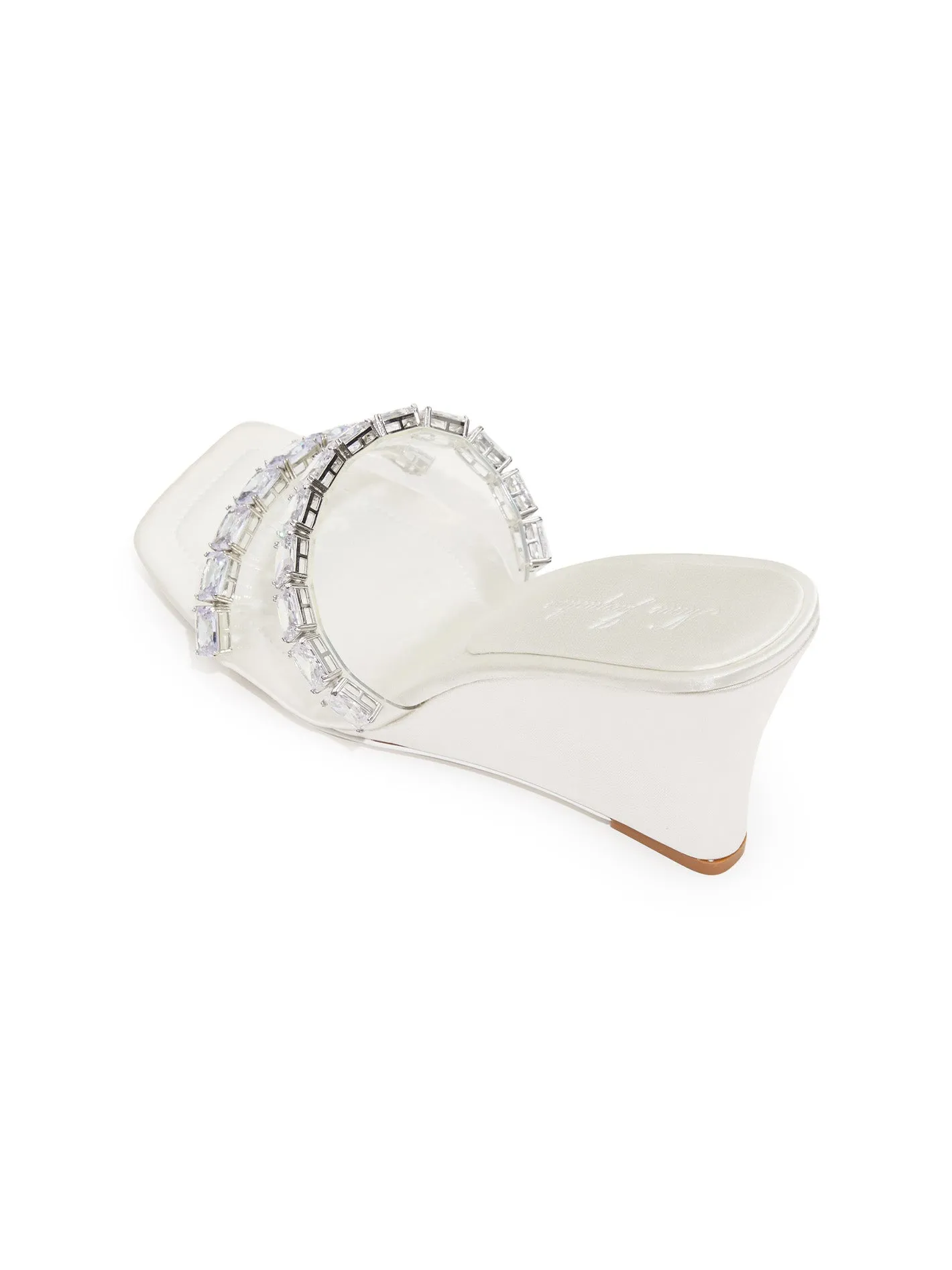 Cassandra Diamond Heels (White) (Final Sale)