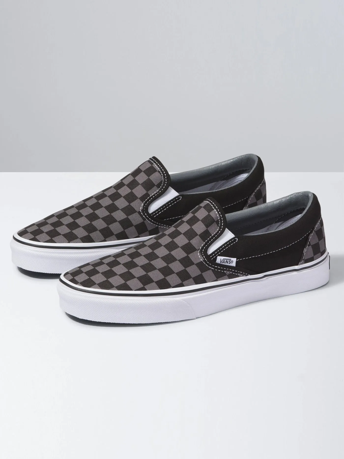 Classic Slip-On Black/Pewter Check Shoes