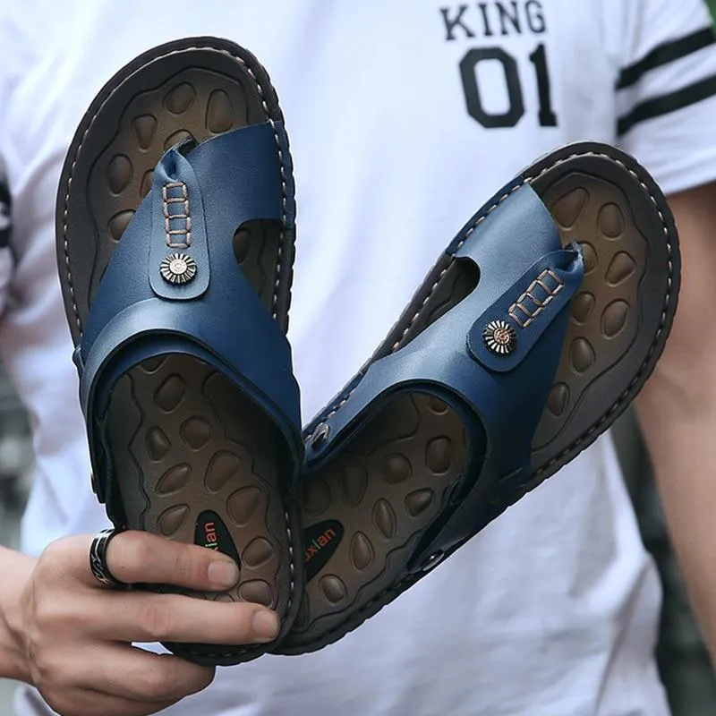 Comfy Mens Flip Flops with Back Strap