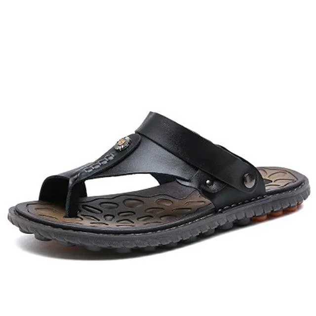 Comfy Mens Flip Flops with Back Strap