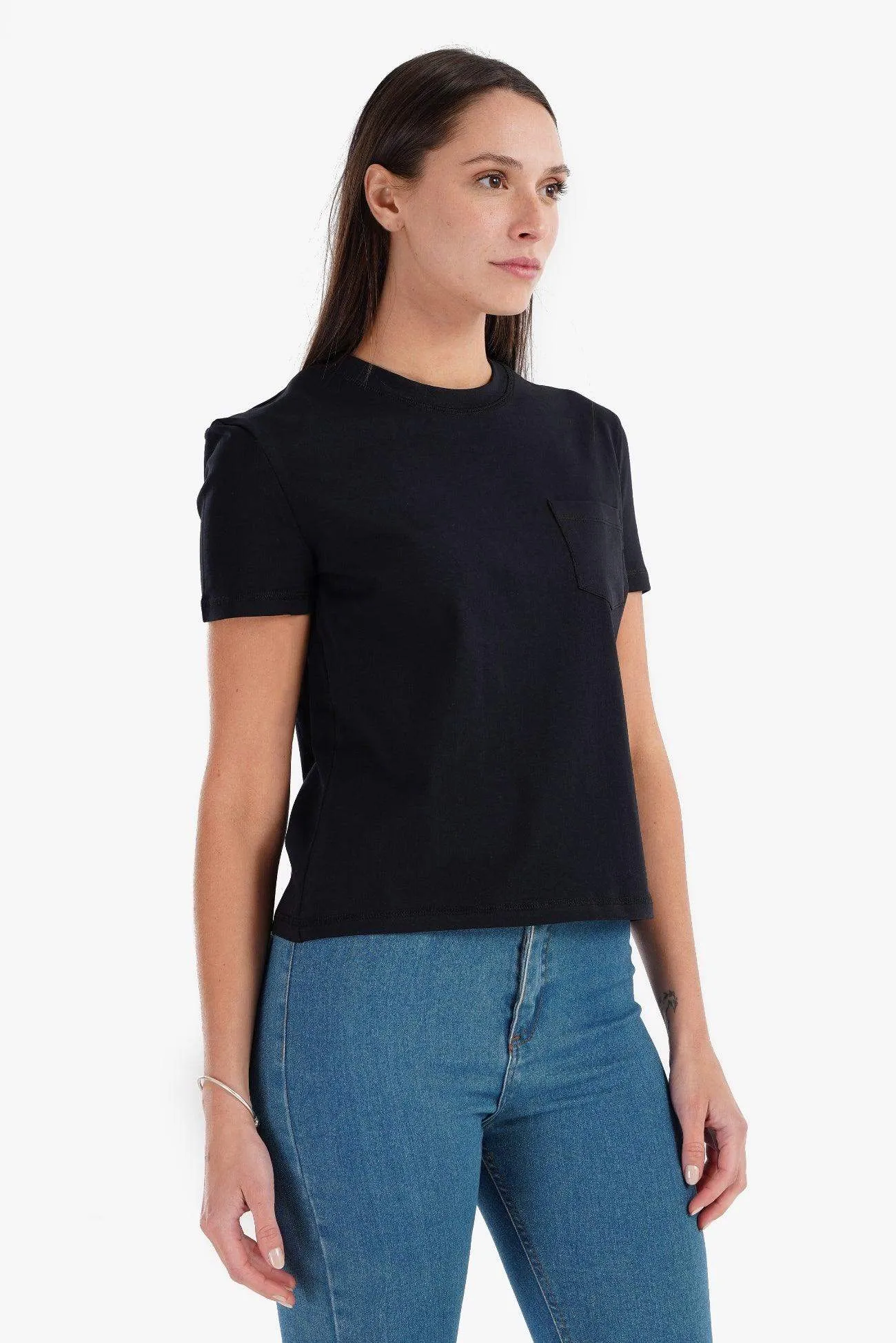 Cotton T-Shirt with Chest Pocket