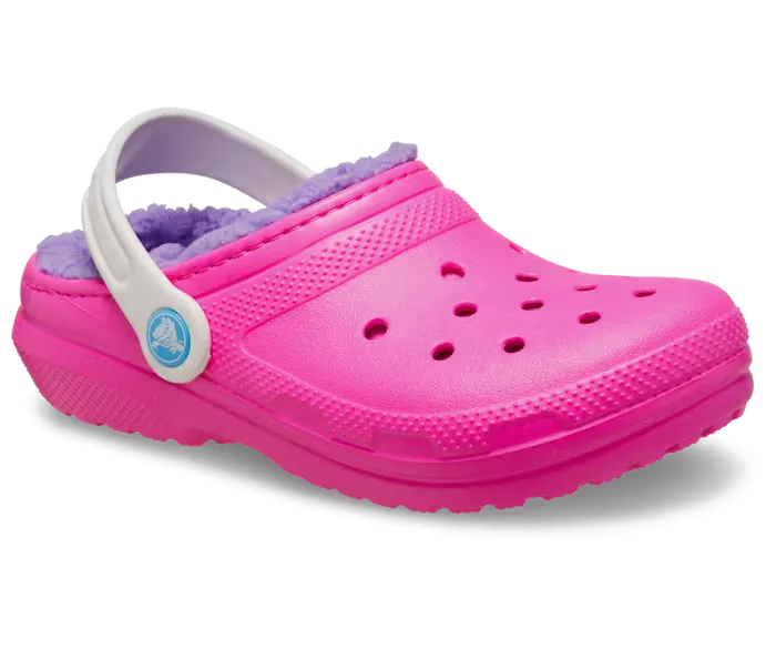Crocs Girls Toddler Classic Lined Clog T Pink Crush/Multi
