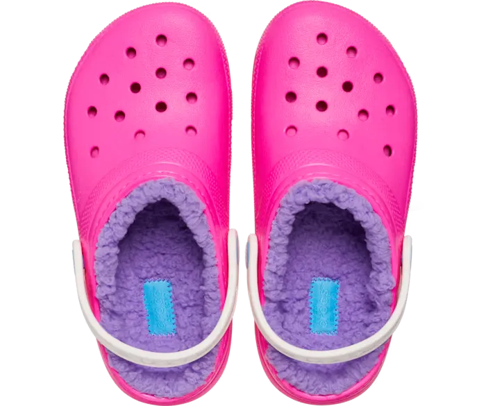 Crocs Girls Toddler Classic Lined Clog T Pink Crush/Multi