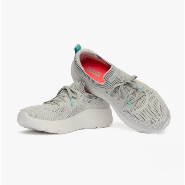 GO WALK HYPER BURST-MOON WA Ladies 0 Trainers Grey/Light Blue