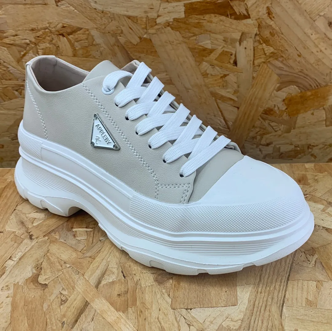 Kate Appleby Womens Leslie Trainers - Beige