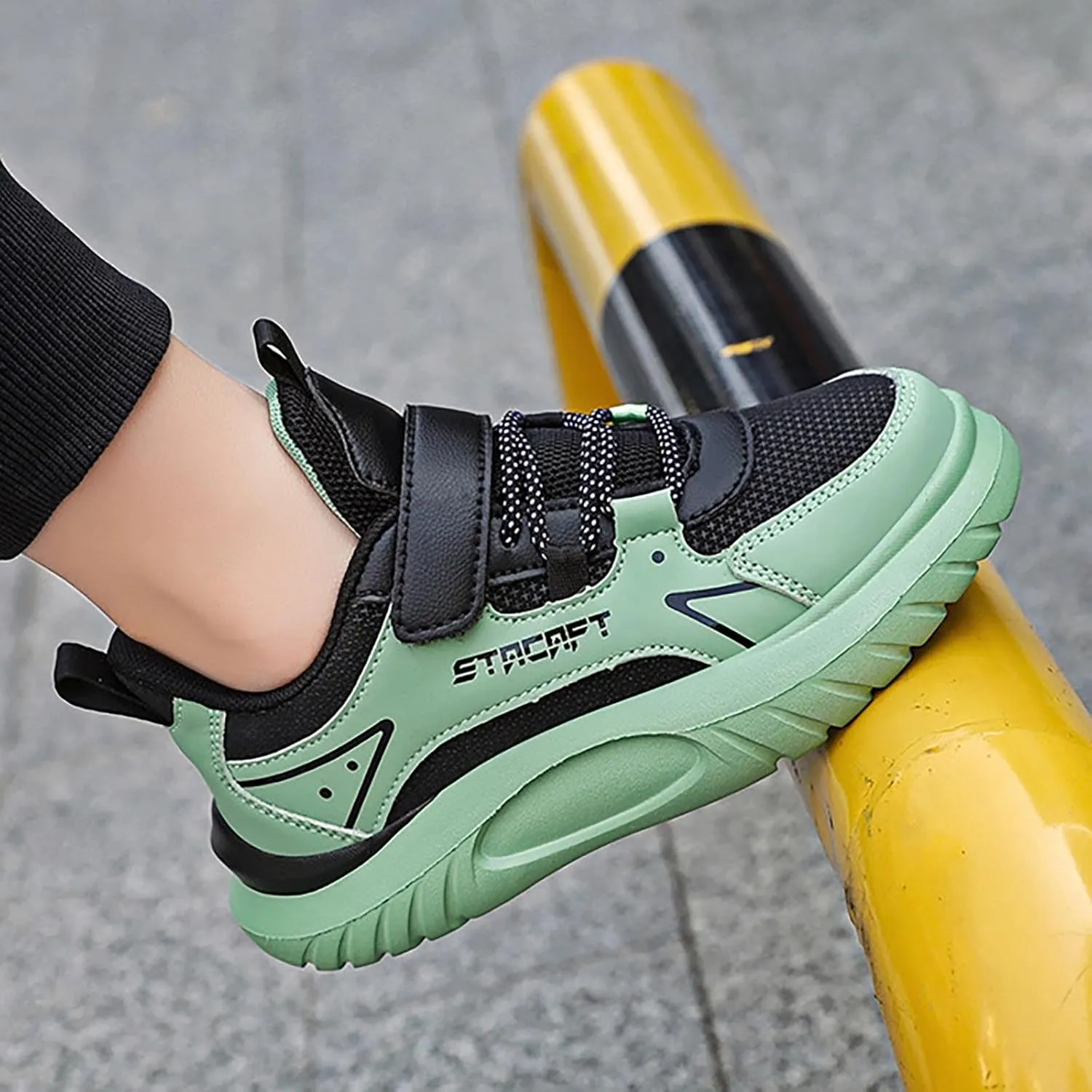 Kids Breathable Hiking Sneakers Toddler Boys Girls Athletic Casual Running Lace-Up Breathable School Trainers Shoes