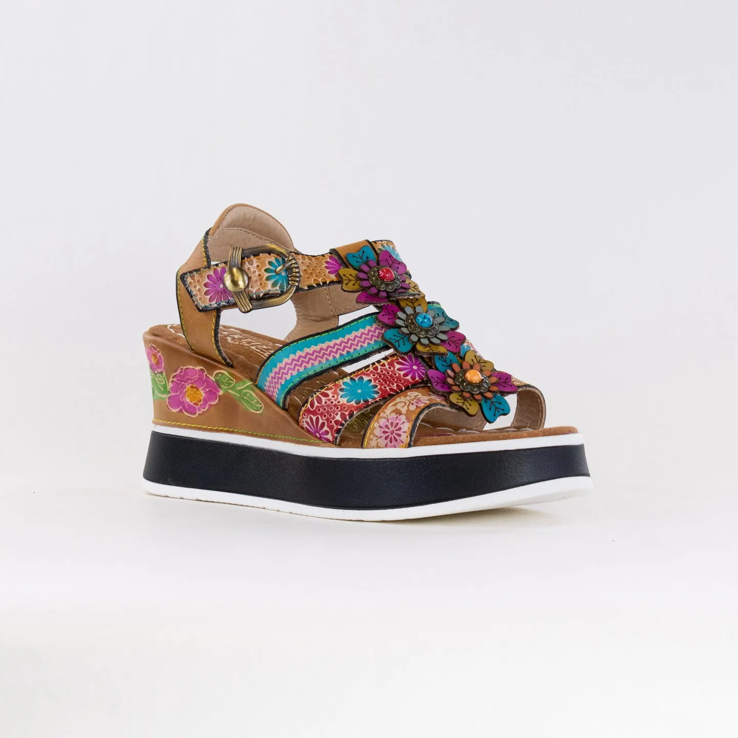 L'Artiste Floral Bloom (Women's) - Tan Multi