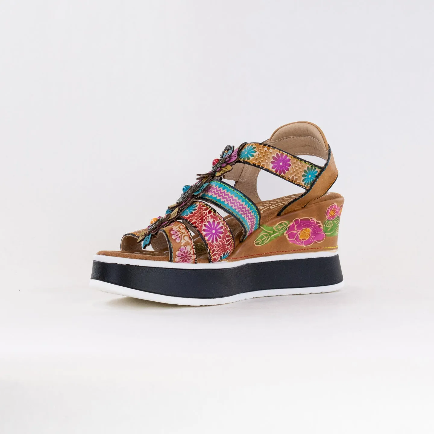 L'Artiste Floral Bloom (Women's) - Tan Multi