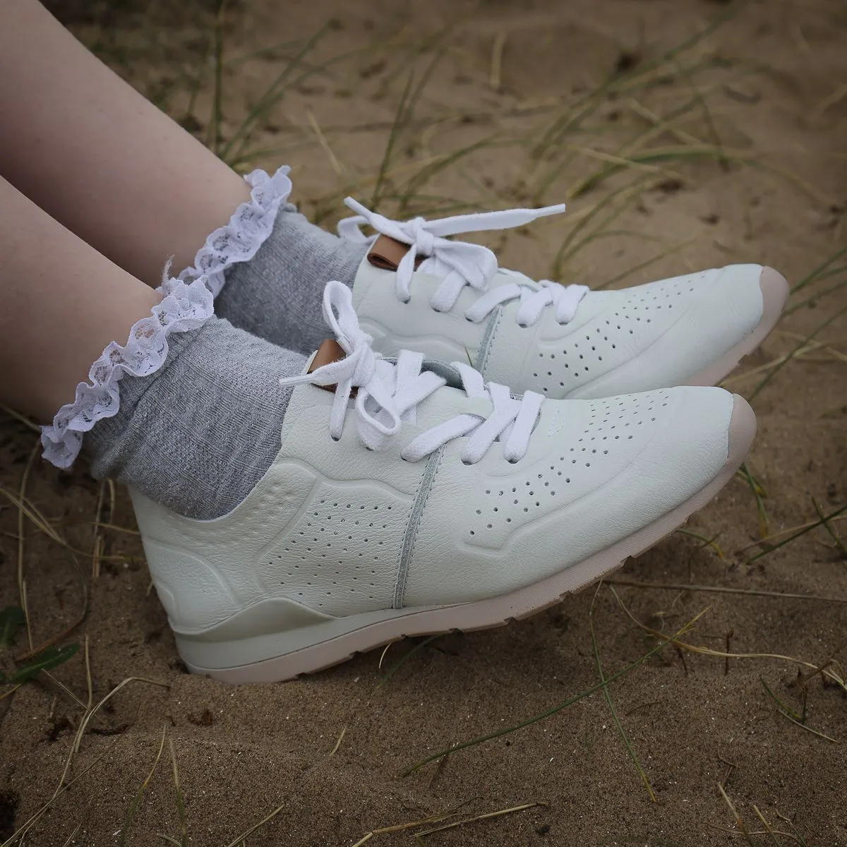 Maria Lya 277301 Ladies White Leather Trainers
