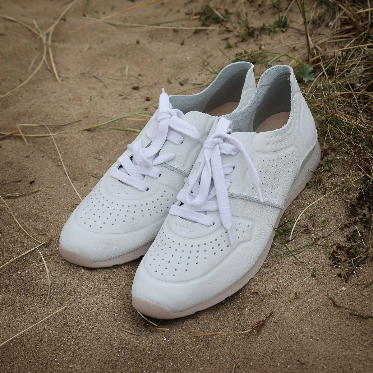 Maria Lya 277301 Ladies White Leather Trainers