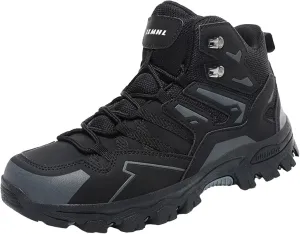 Men Autumn and Winter Hiking Shoes High Top Climbing Hiking Outdoor Shoes Casual Casual Slip on Shoes for Men No Socks