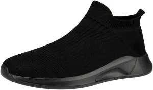 Men's Stretch Memory Foam Shoes Comfortable Breathable Lightweight Tennis Shoe Convenient Elderly Slip On Shoes