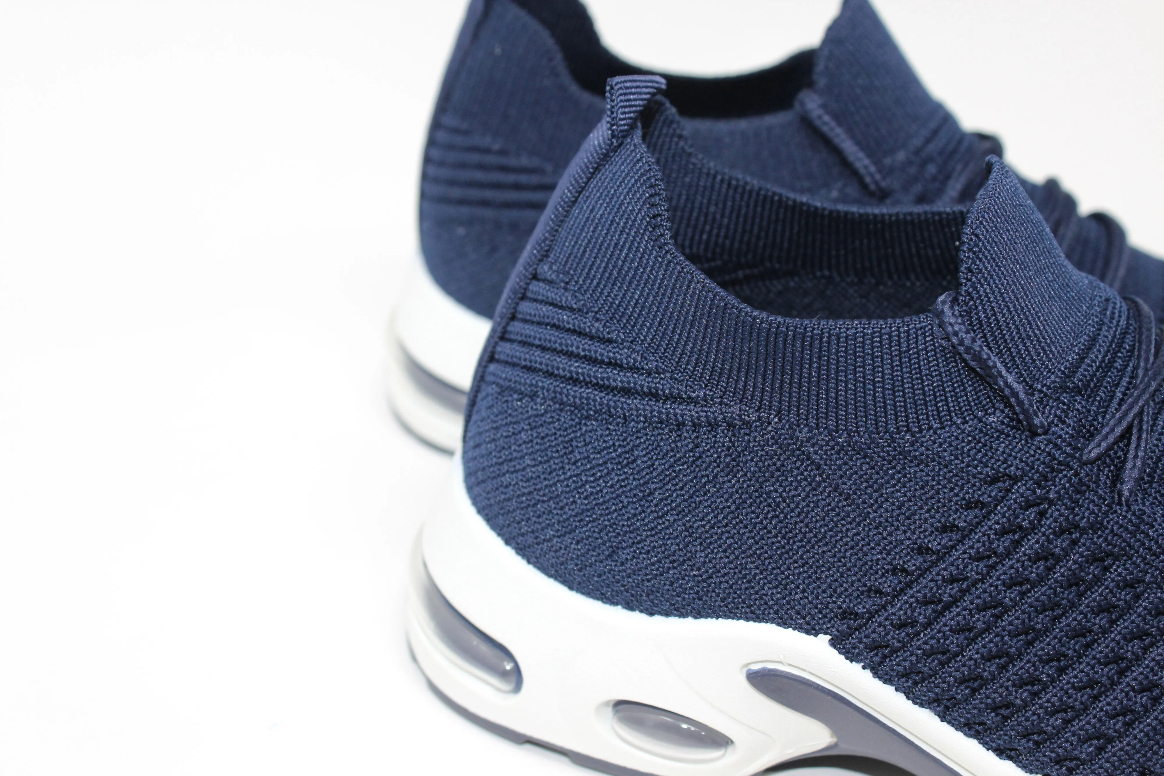 Navy Pull-on Elasticated Trainer