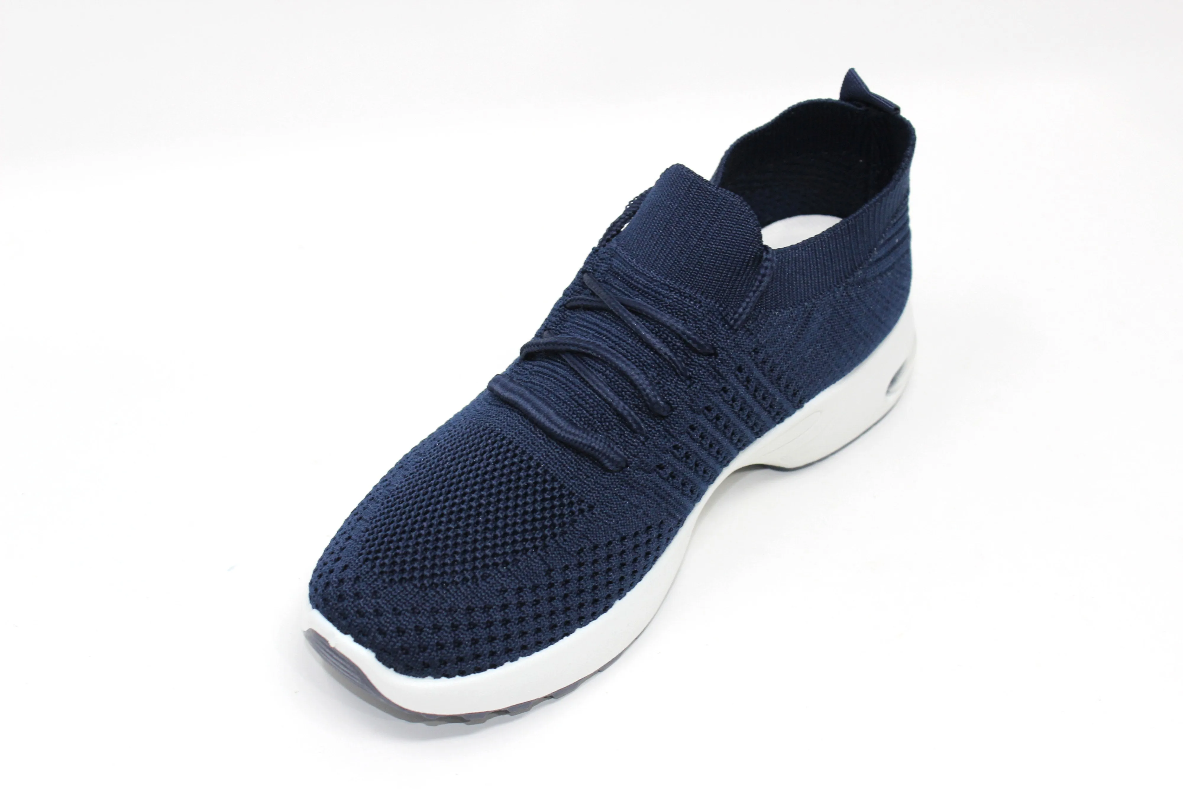 Navy Pull-on Elasticated Trainer