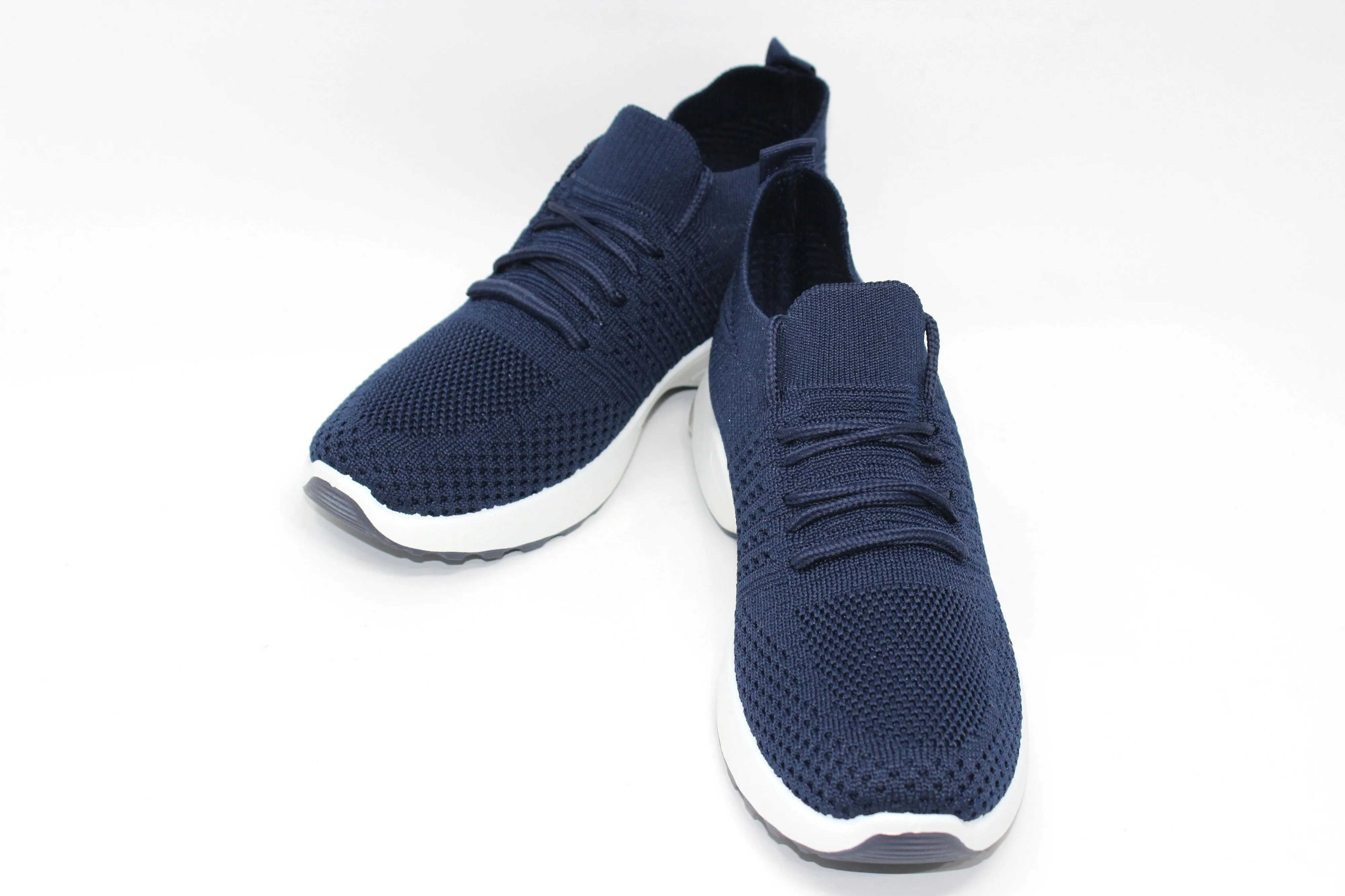 Navy Pull-on Elasticated Trainer