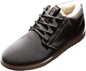 New Winter Men's Snow Boots Men's Cotton Shoes Velvet Thickening Warm Casual Hiking Boots Shoes Mens Casual Comfortable
