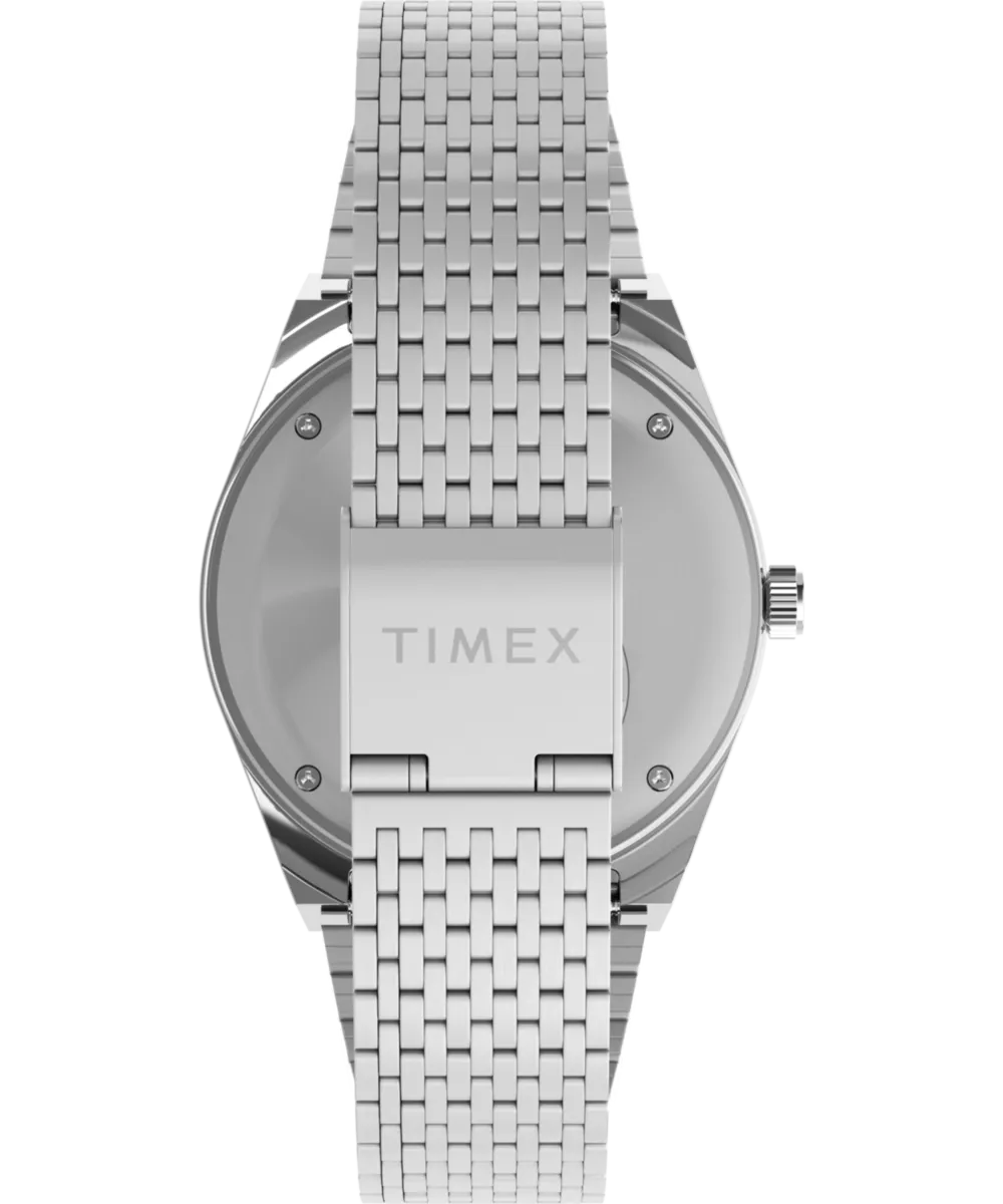 Q Timex® Falcon Eye 38mm Stainless Steel Bracelet Watch 