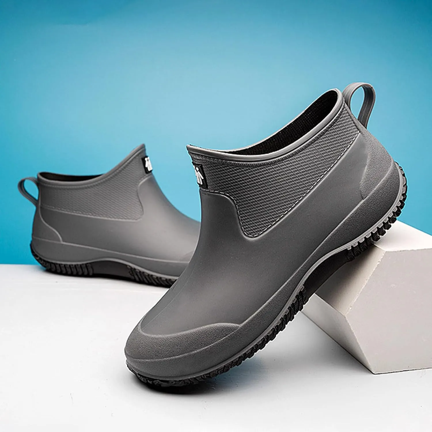 Slip Women's Rain Shoes Korean Version Solid Color Fashion Short Tube Women's Water Shoes Cute Shoes Women Boots