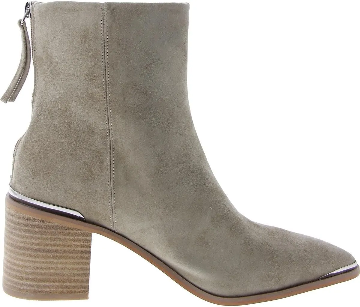 Steve Madden Womens Amber Suede Block Heel Ankle Boots