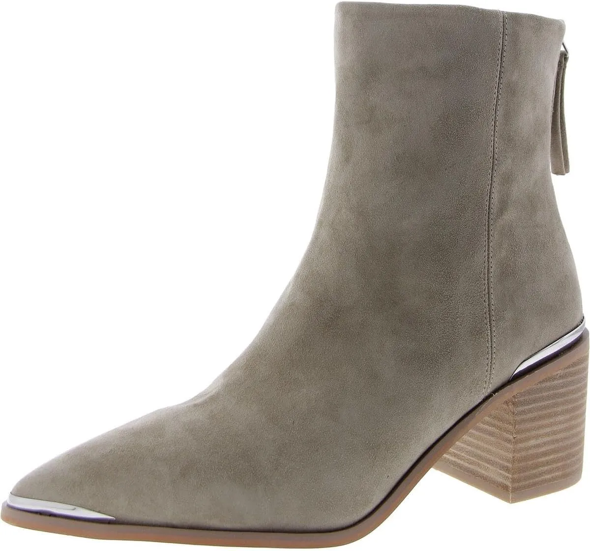 Steve Madden Womens Amber Suede Block Heel Ankle Boots