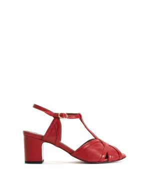 Therese 55 Shiny lamb Ruby red
