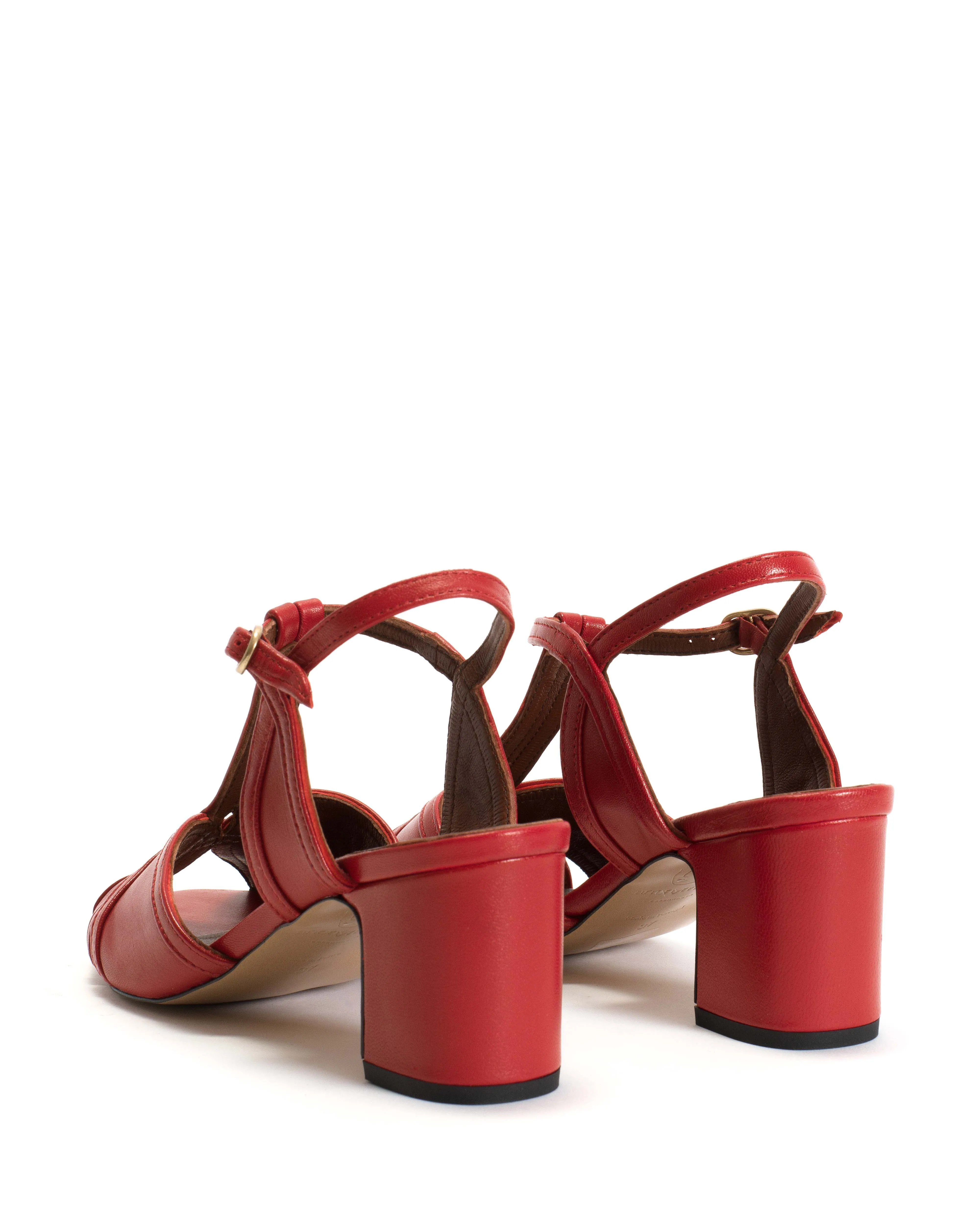 Therese 55 Shiny lamb Ruby red