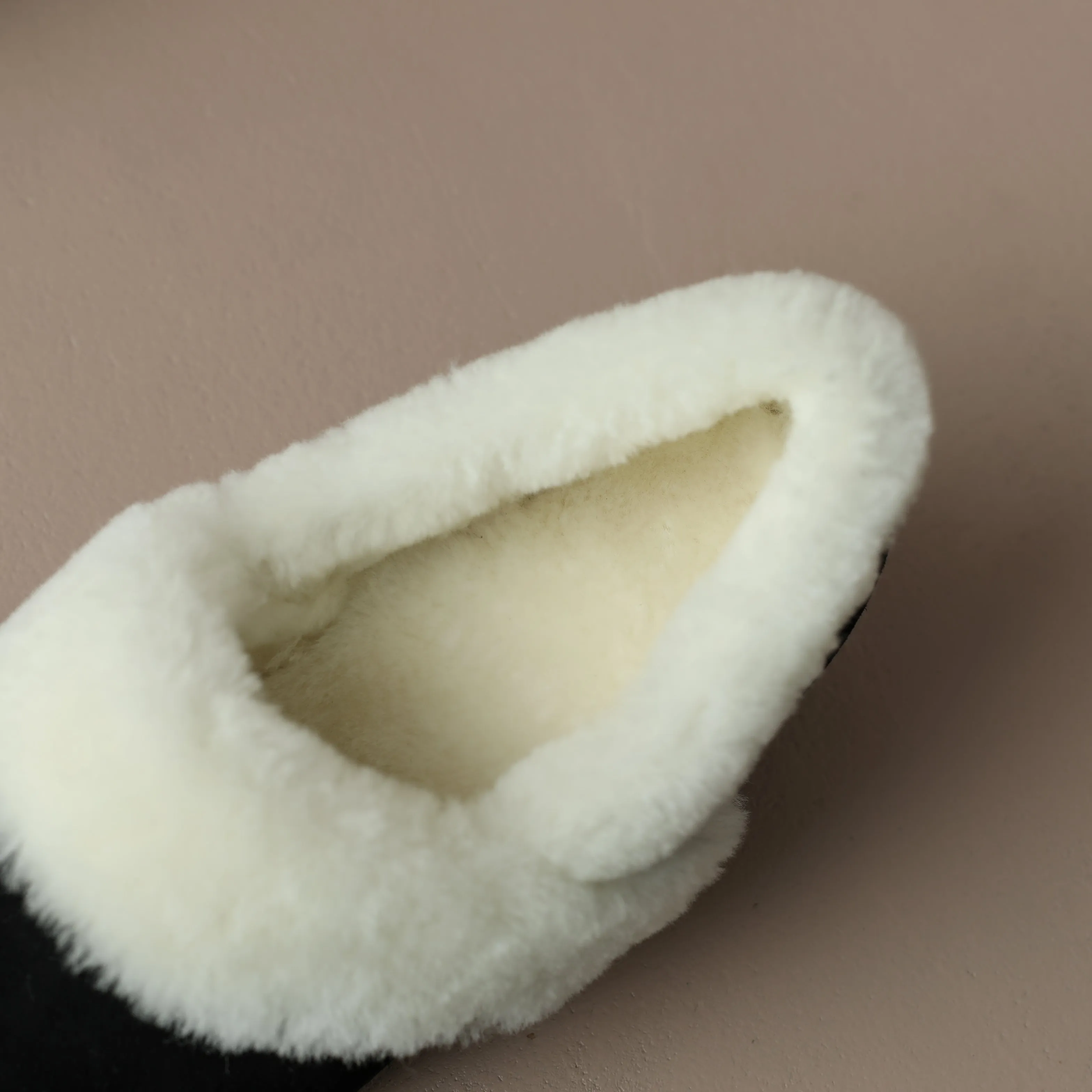 TinaCus Handmade Women's Suede Leather Furry Pull On Square Toe Low Chunky Heel Casual Loafers Shoes