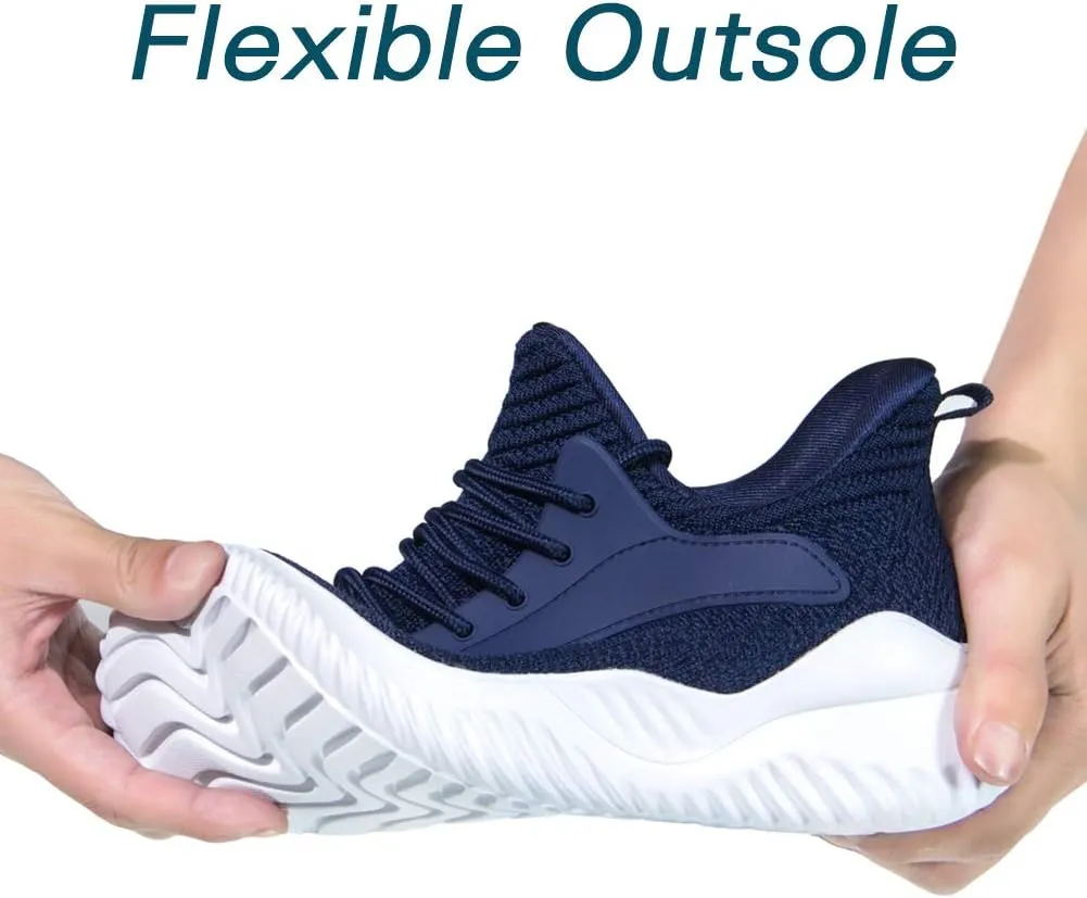 Womens Walking Shoes - Slip On Tennis Running Shoes Memory Foam Lightweight Work Sneakers for Indoor Outdoor Gym